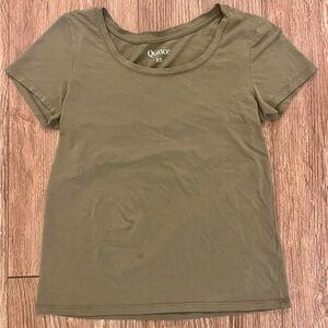 Quince Olive Green Scoop Neck